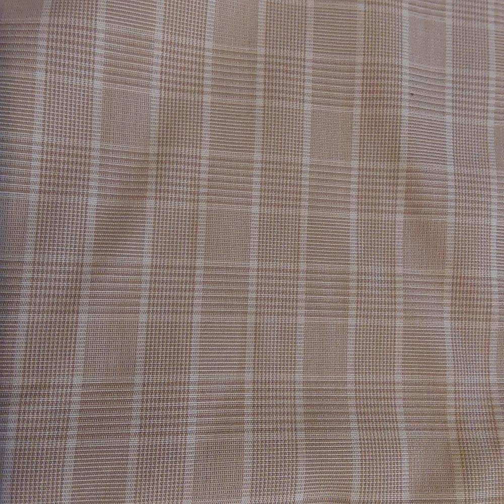 J Hilburn Men's Long Sleeve Button Down‎ Designer Brown & White Dress Shirt 16.5 - Picture 2 of 6